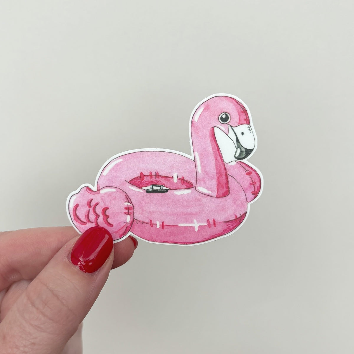 Flamingo Floatie Sticker – The Critter Co